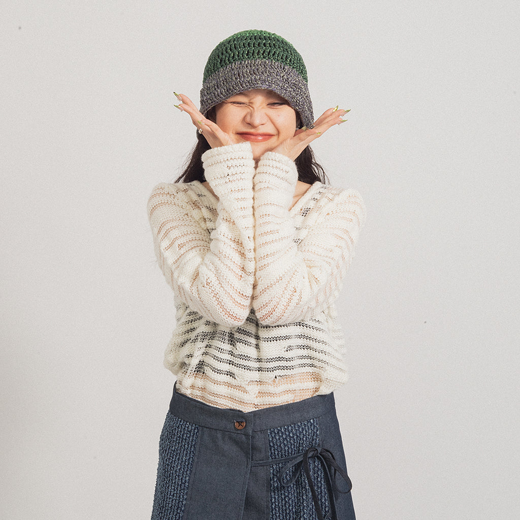 [MISU A BARBE] ENSOL BUCKET _ GREEN