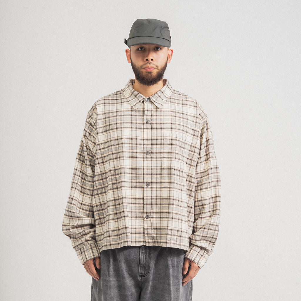 [MFPEN] PRIORITY SHIRT _ OATMEAL CHECK