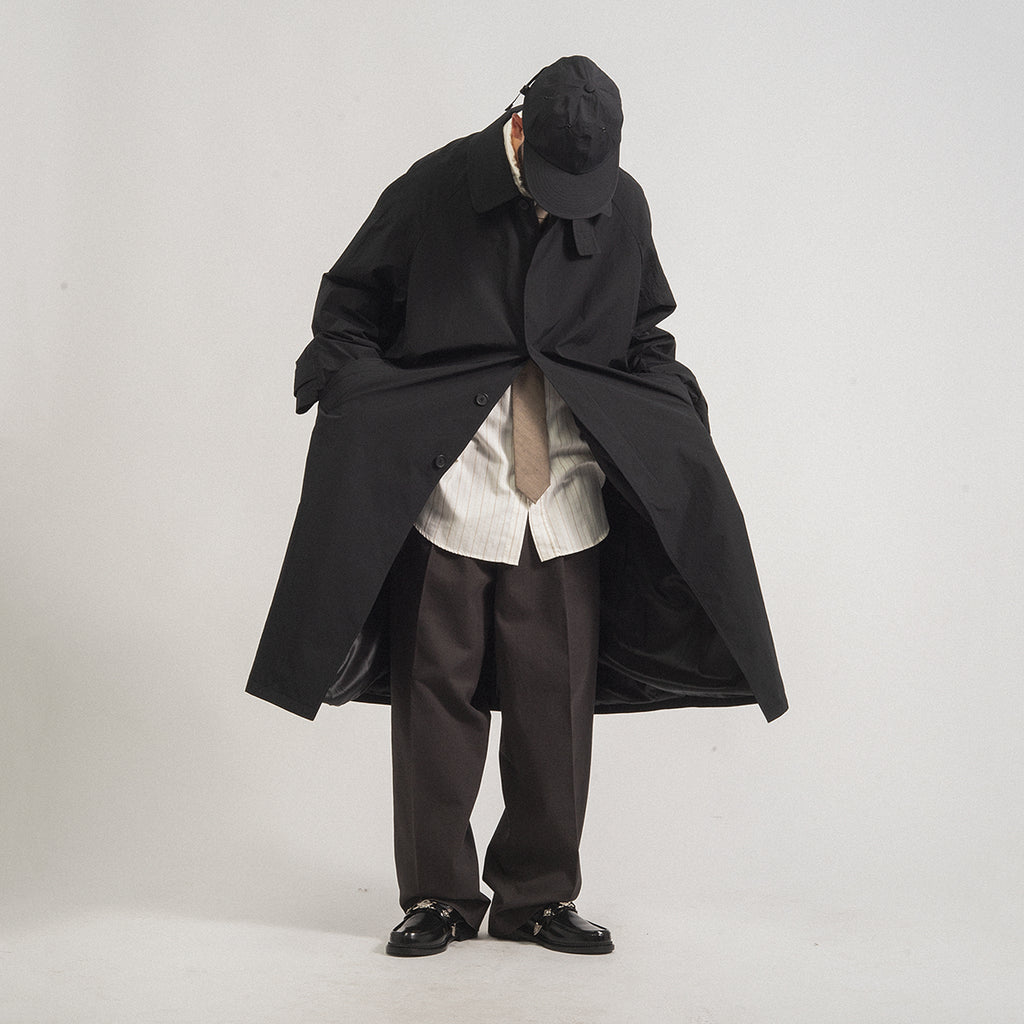 [MFPEN] INSTALLATION COAT  _ RECYCLED BLACK