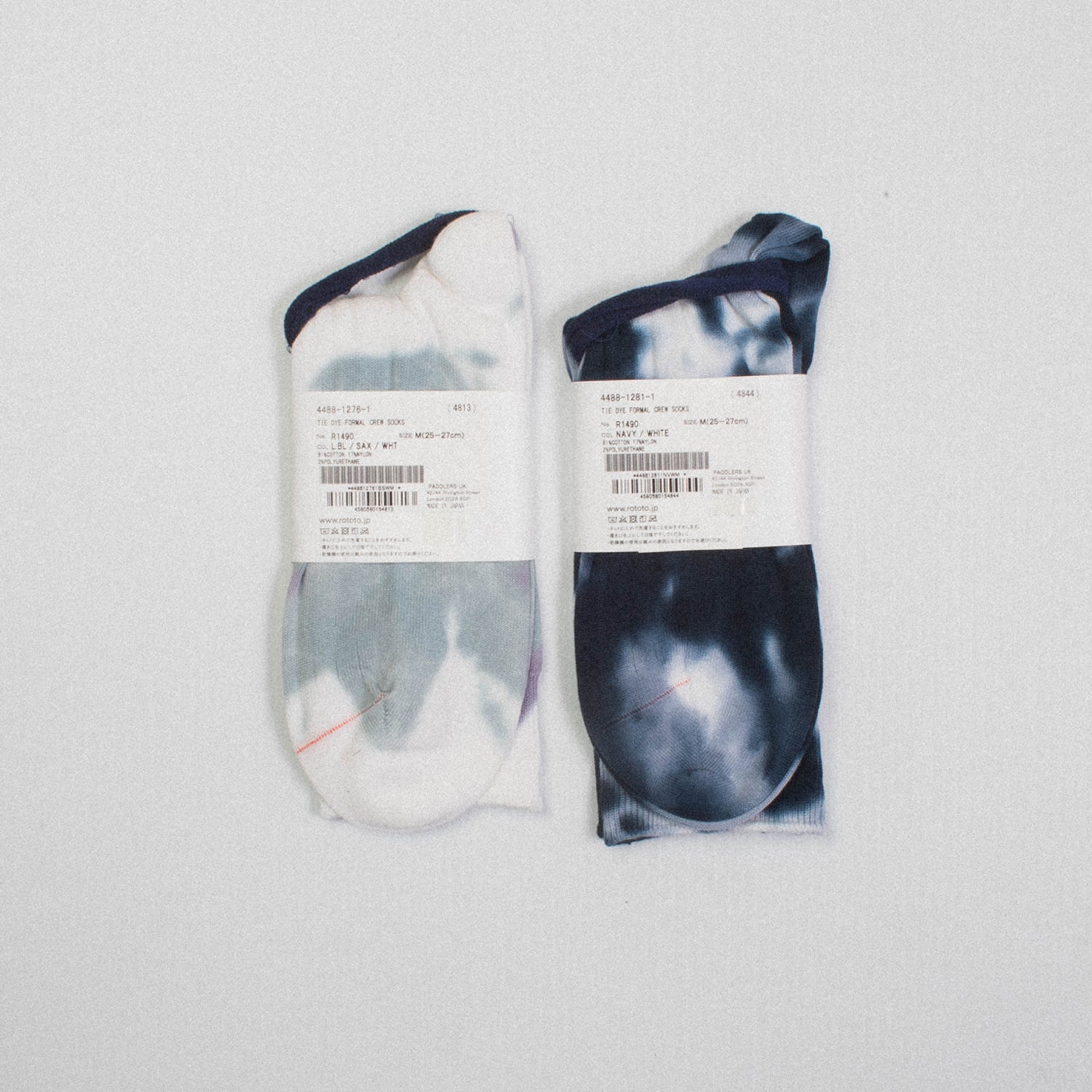 [ROTOTO] R1490 TIE DYE FORMAL CREW SOCKS