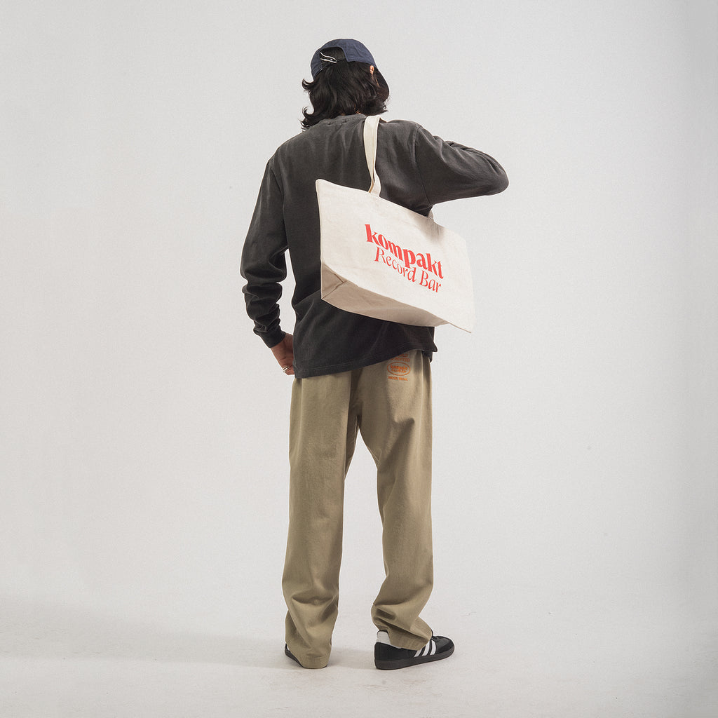 [KOMPAKT RECORD BAR] KRB X MANHATTAN RECORDS TOTE BAG _ WHITE