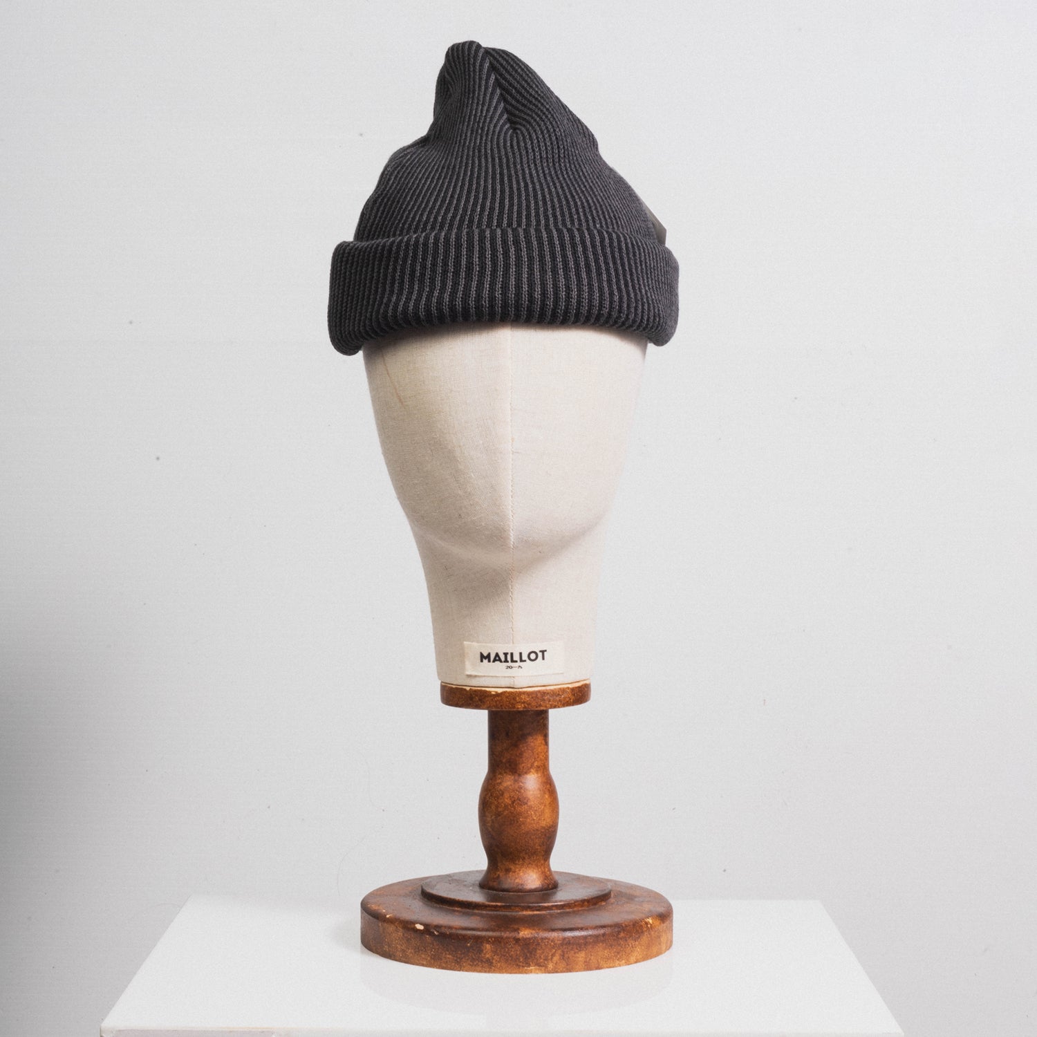 [ROTOTO] R5072 SUPER SOFT 2WAY BEANIE _ CHARCOAL/BLACK