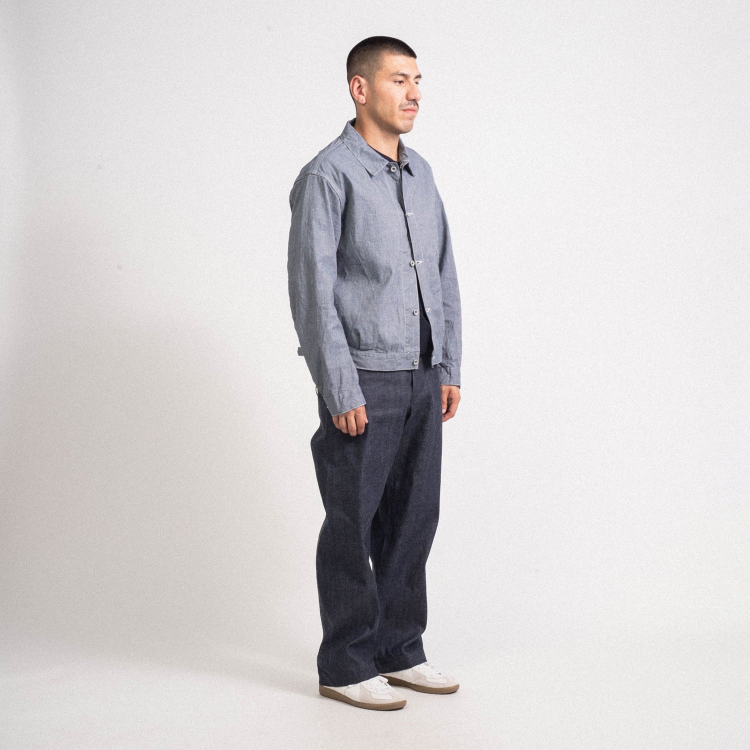 [A VONTADE] TYPE 45 CHINO TROUSERS WIDE FIT _ INDIGO