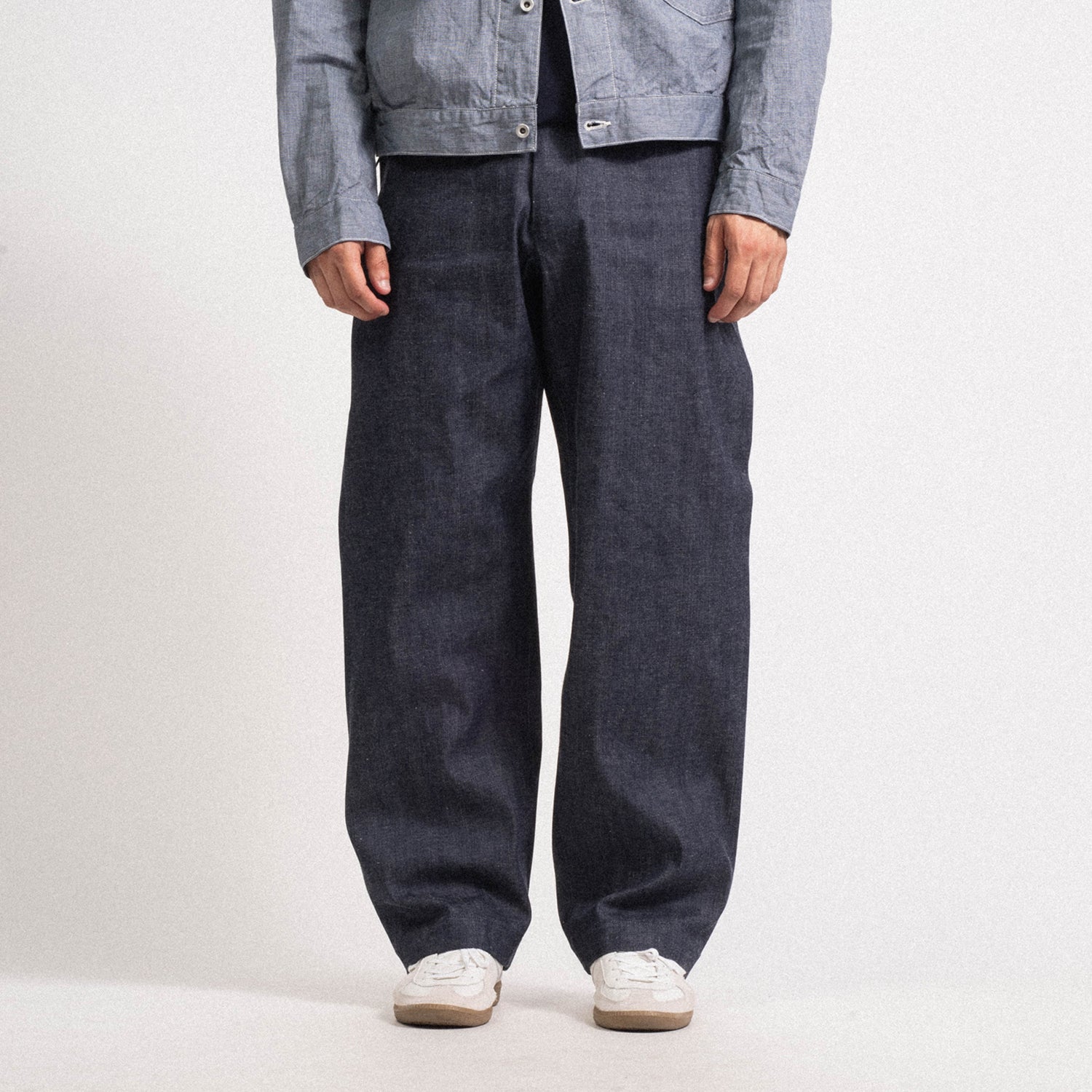 [A VONTADE] TYPE 45 CHINO TROUSERS WIDE FIT _ INDIGO