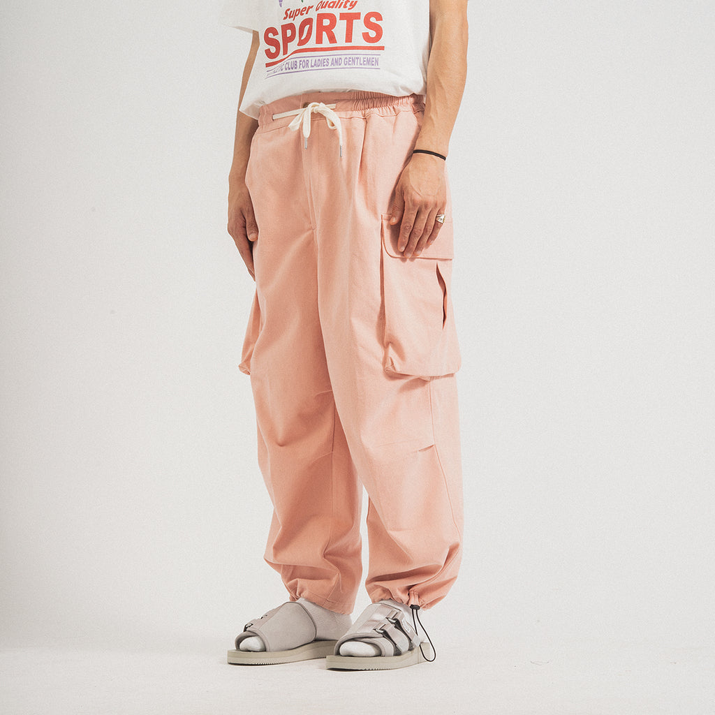 [CONICHIWA BONJOUR] CB WIDE CARGO PANTS _ PINK