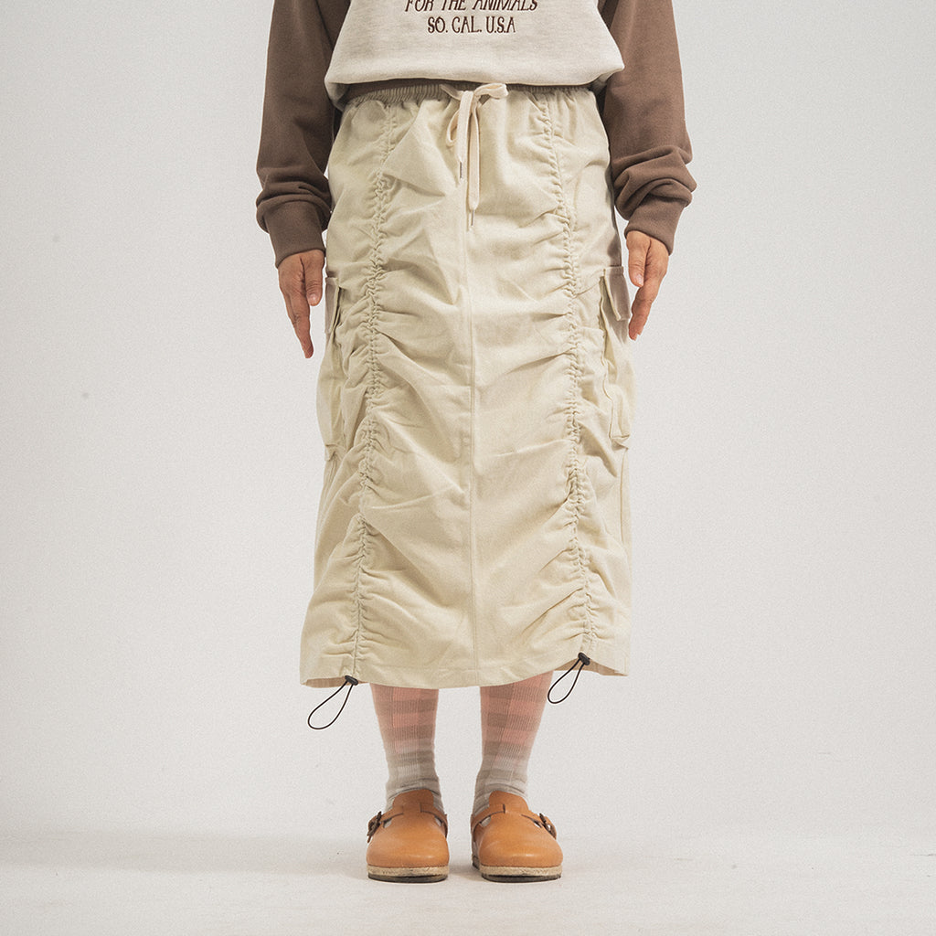 [CONICHIWA BONJOUR] CB CARGO SKIRTS _ OFF WHITE