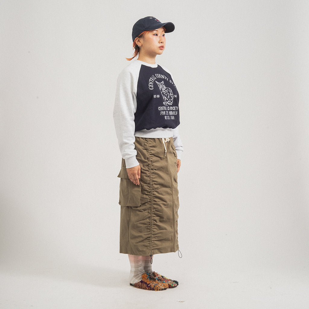 [CONICHIWA BONJOUR] ANIMAL RAGLAN MTM _ NAVY/ASH