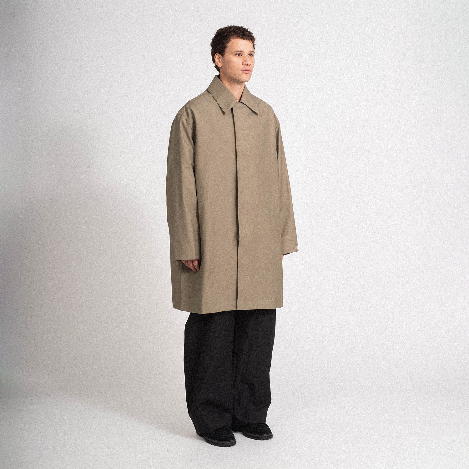 [STUDIO NICHOLSON MEN] CHASSIS MID LENGTH CAR COAT _ LICHEN