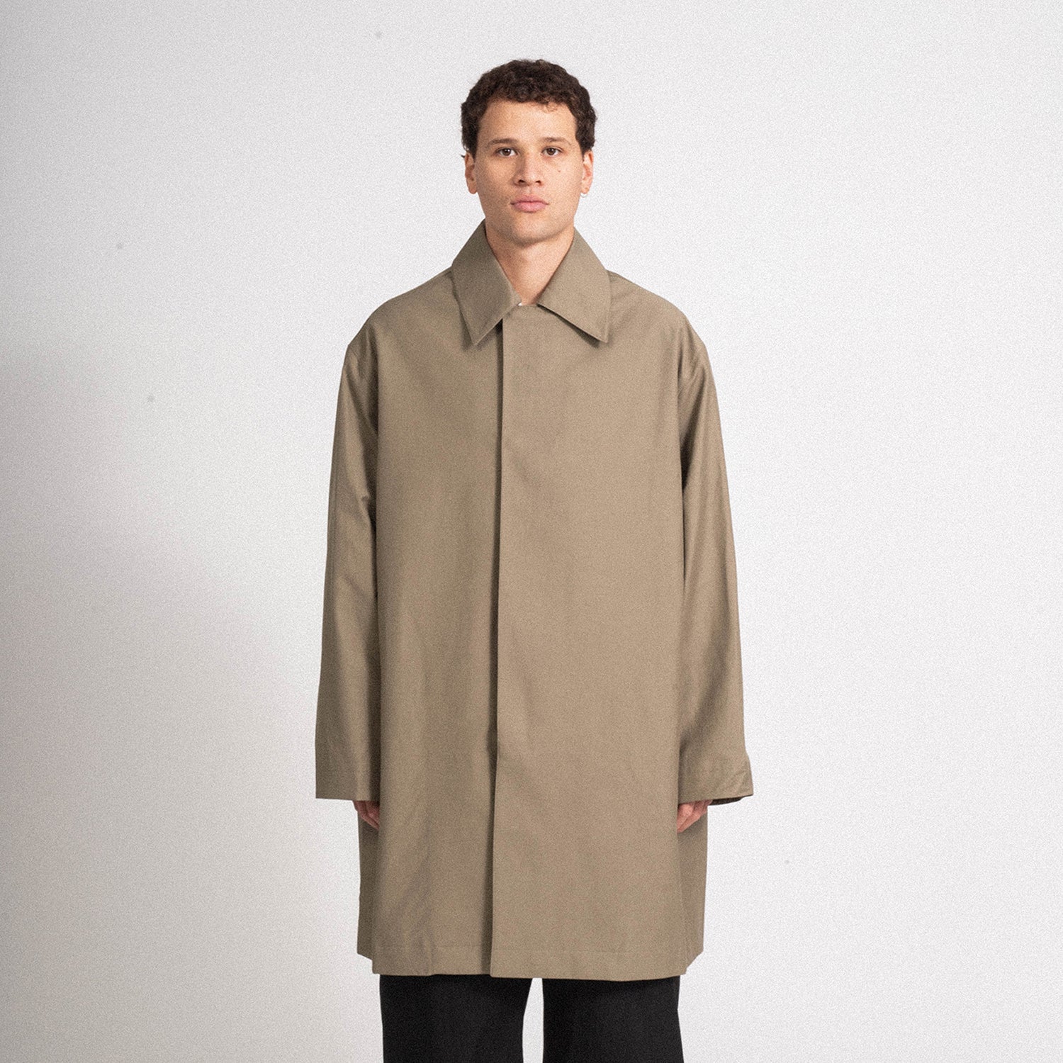 [STUDIO NICHOLSON MEN] CHASSIS MID LENGTH CAR COAT _ LICHEN