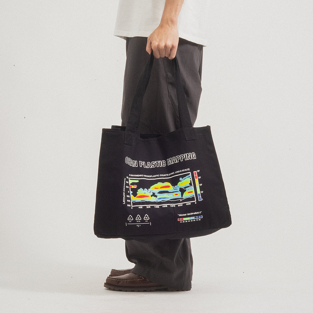 [SPACE AVAILABLE] OCEAN MAPPING BAG _ BLACK