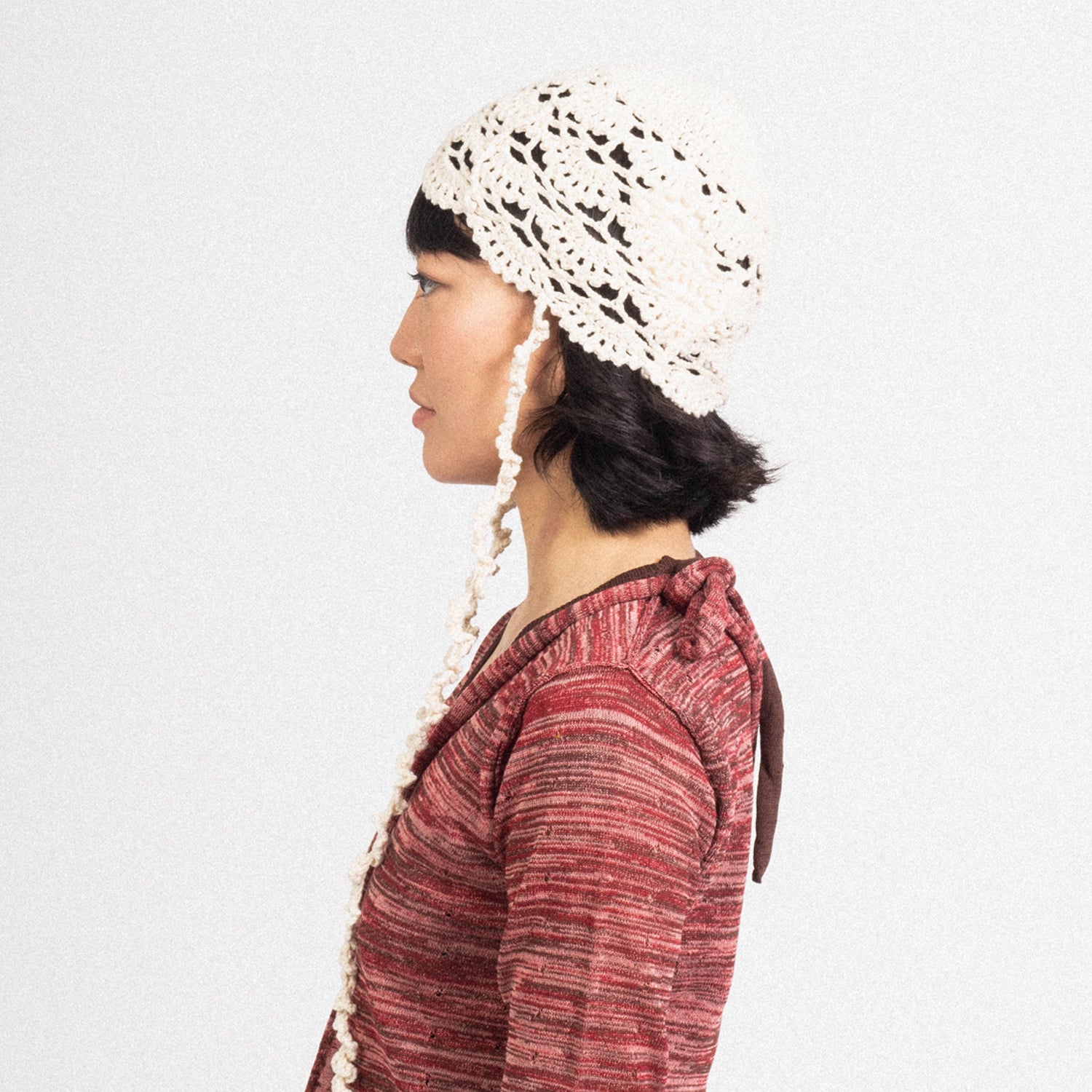 Perverze Scalloped Crochet Headdress 帽子 Perverze Scalloped Crochet Headdressニット帽