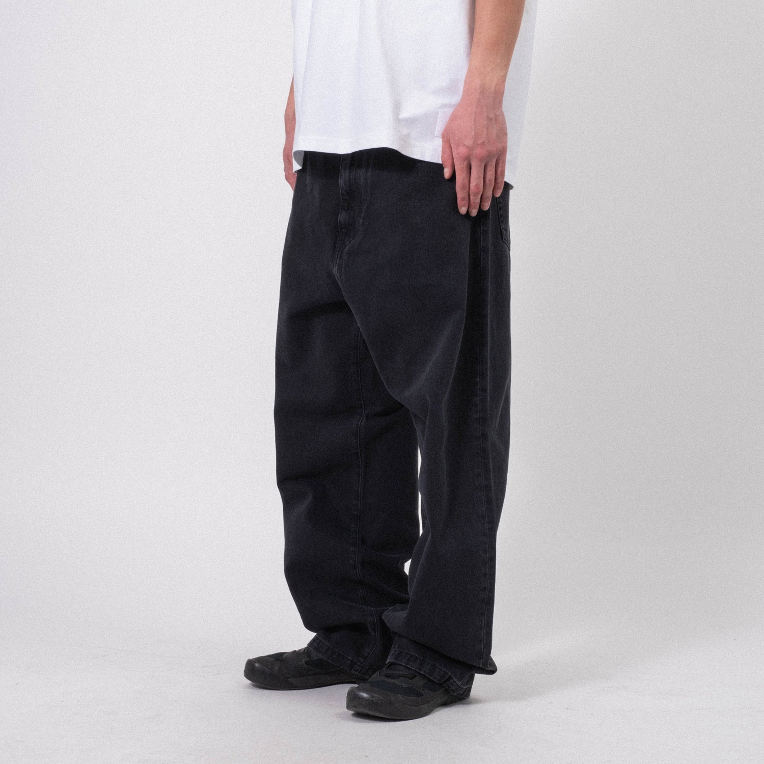 [CARHARTT] LANDON PANT _ BLACK STONE  WASHED