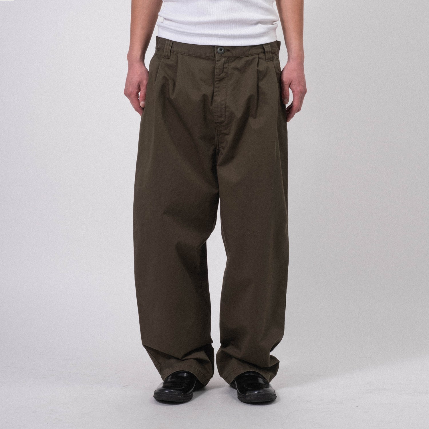 [CARHARTT] MERRICK PANT _ OFFICE GREEN STONE WASHED