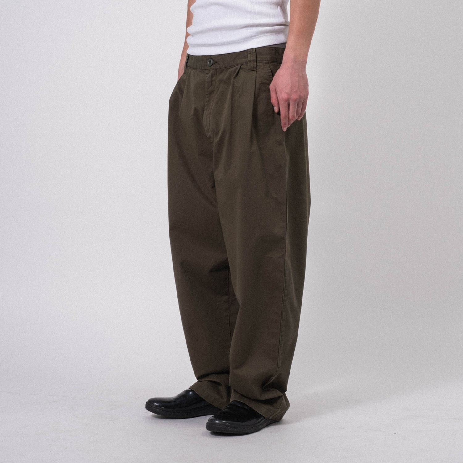 [CARHARTT] MERRICK PANT _ OFFICE GREEN STONE WASHED