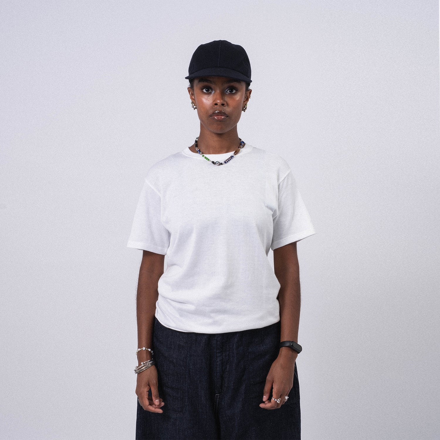 [NANAMICA] LOOPWHEEL COOLMAX JERSEY TEE _ WHITE