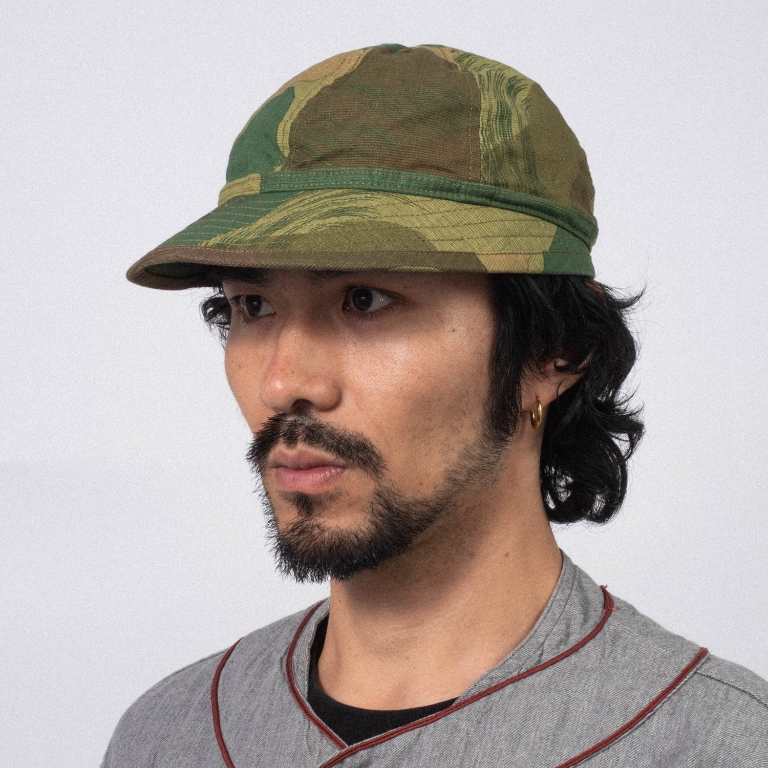 [NIGEL CABOURN] 40S US ARMY CAP FADE CLOTH _ CAMO