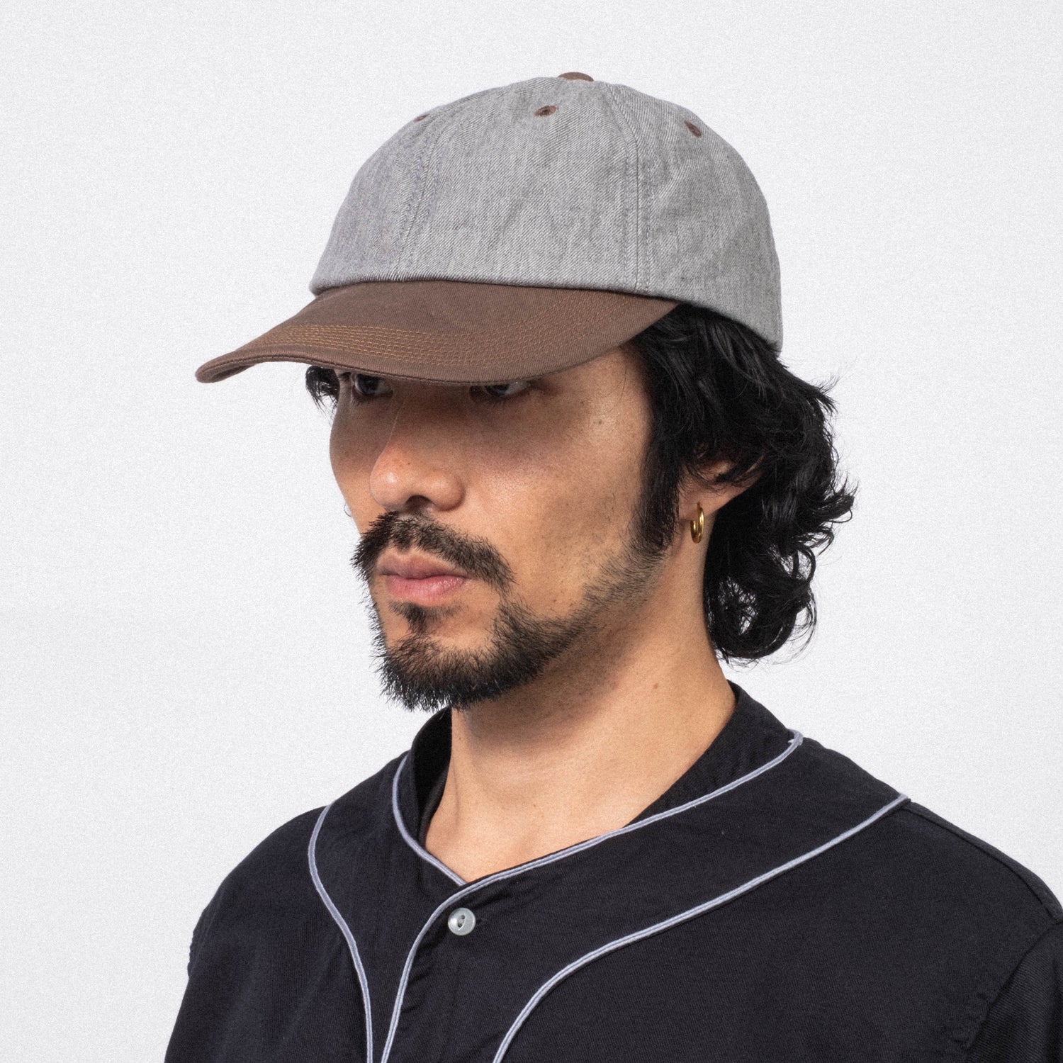 [NIGEL CABOURN] BASEBALL CAP COTTON TWILL _ LIGHT GREY