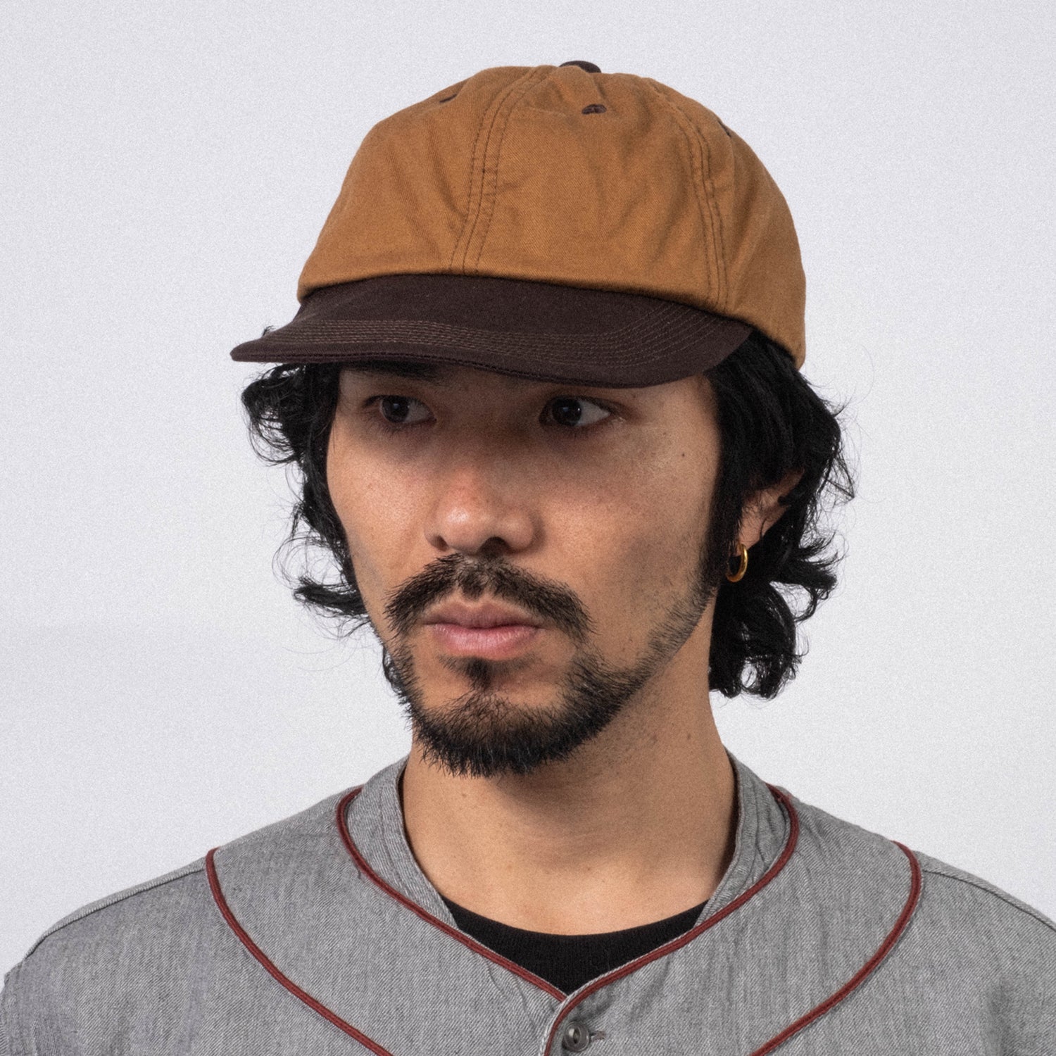 [NIGEL CABOURN] BASEBALL CAP COTTON TWILL _ BROWN