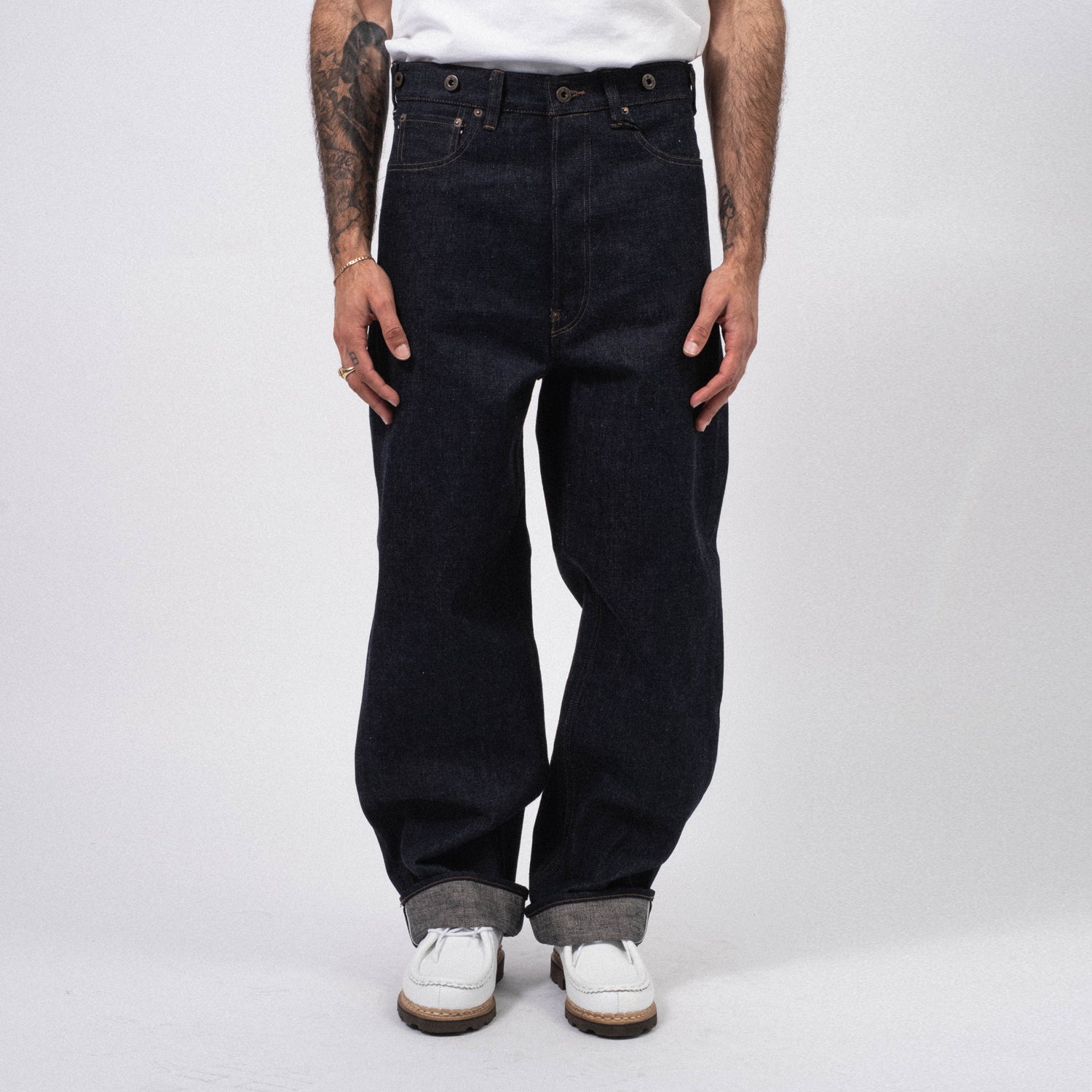 [NIGEL CABOURN] RAILMAN DENIM PANT _ INDIGO