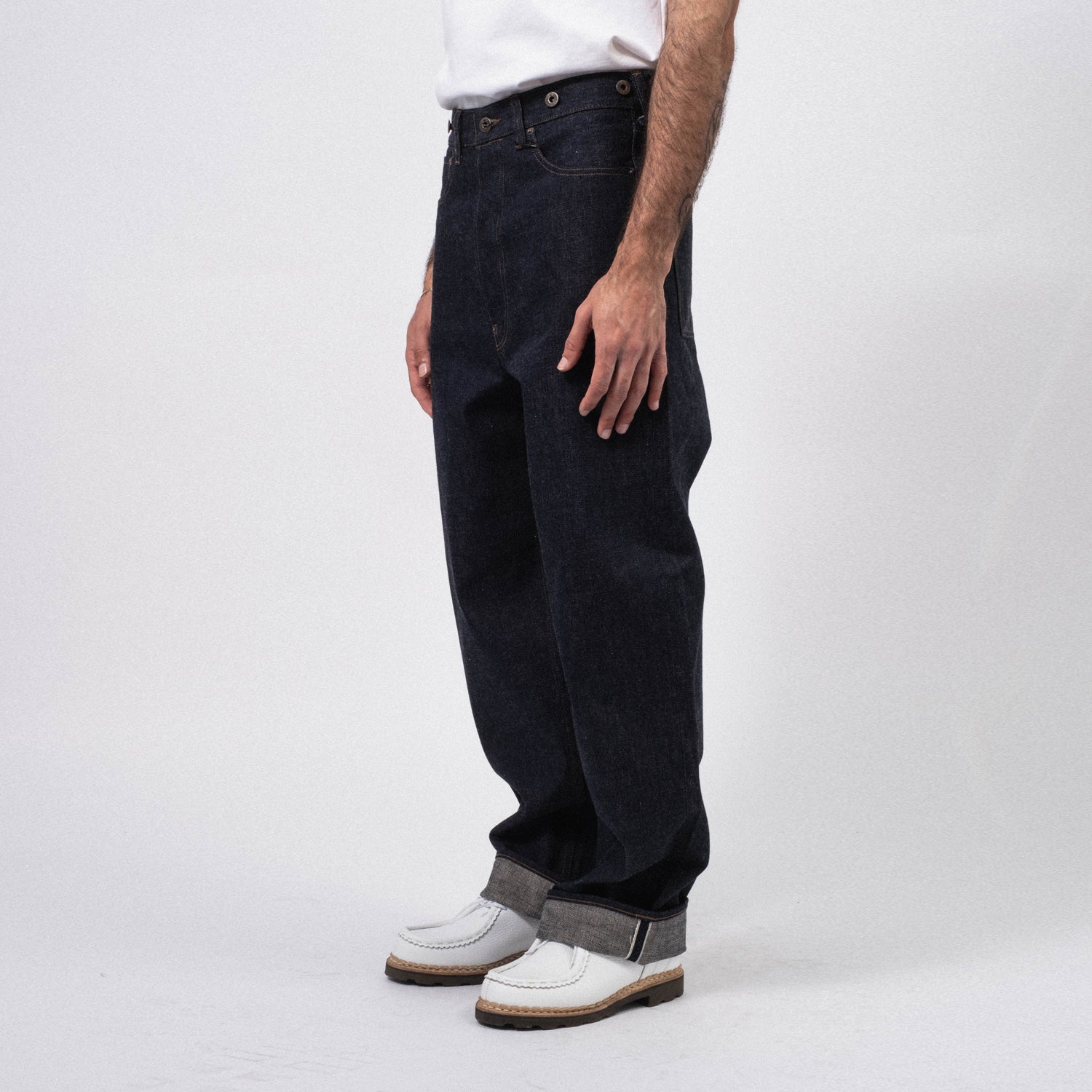 [NIGEL CABOURN] RAILMAN DENIM PANT _ INDIGO