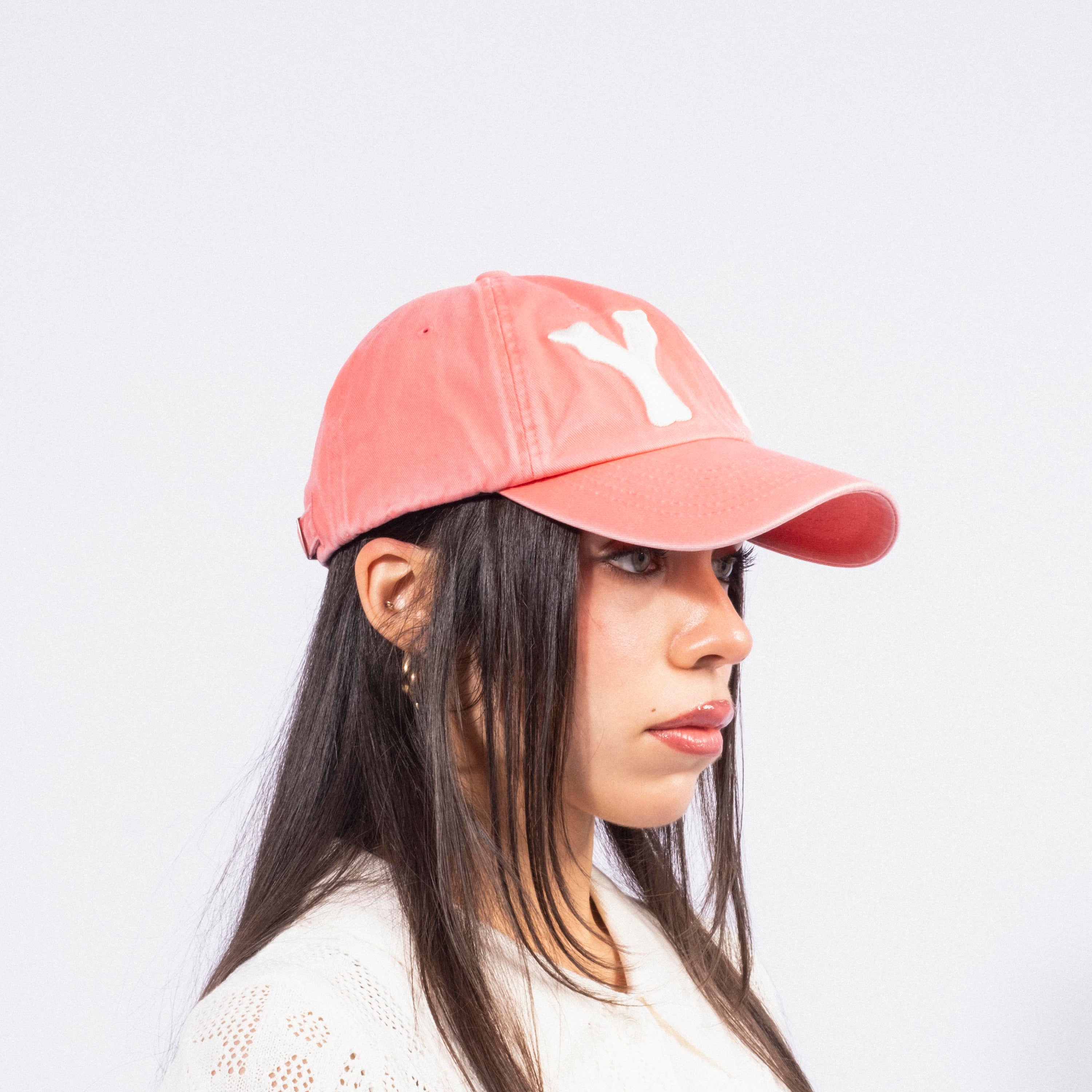 [OPEN YY] YY HEART BONE BALL CAP _ PINK
