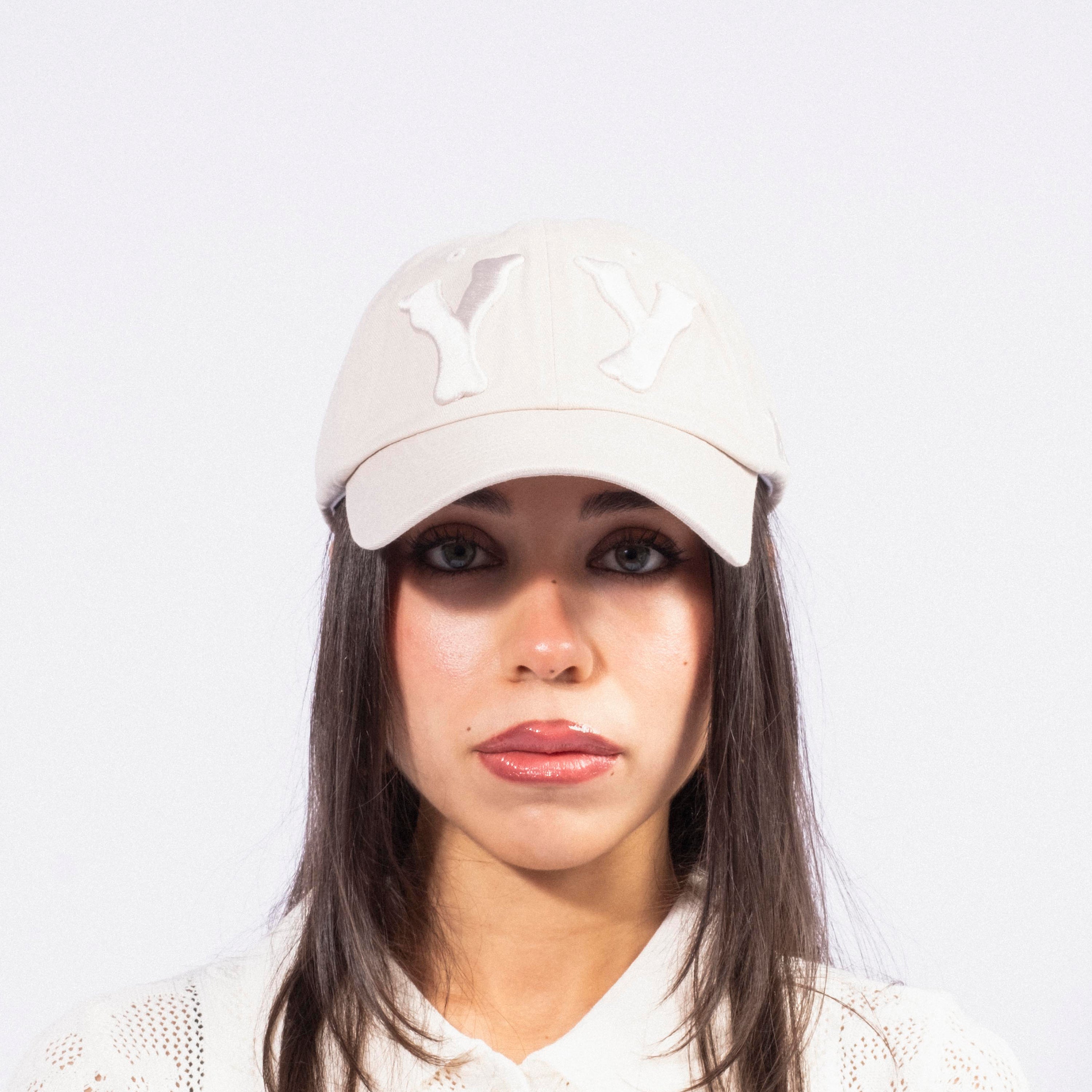 [OPEN YY] YY HEART BONE BALL CAP _ BEIGE