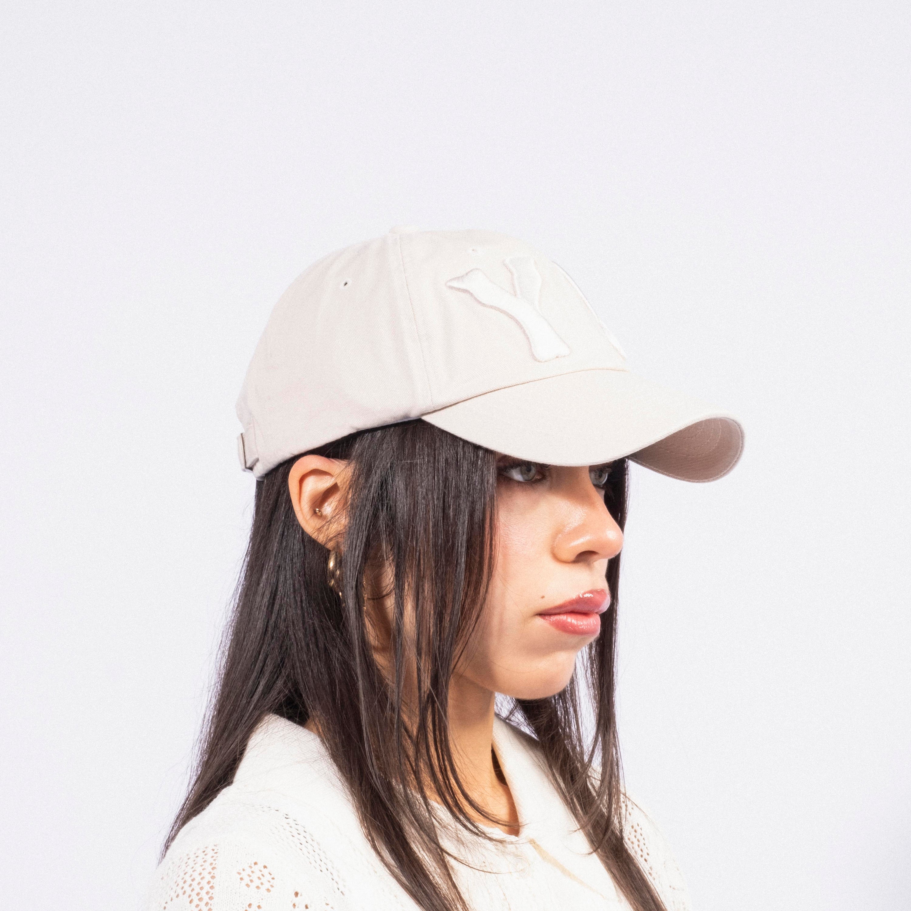 [OPEN YY] YY HEART BONE BALL CAP _ BEIGE
