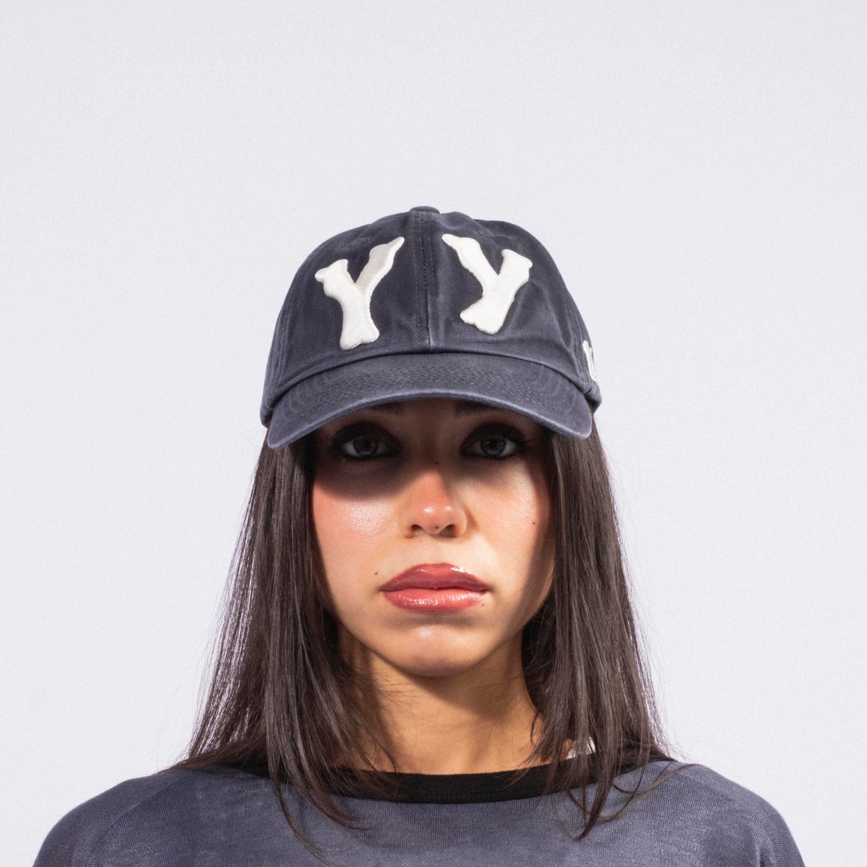 [OPEN YY] YY HEART BONE BALL CAP _ BLUE