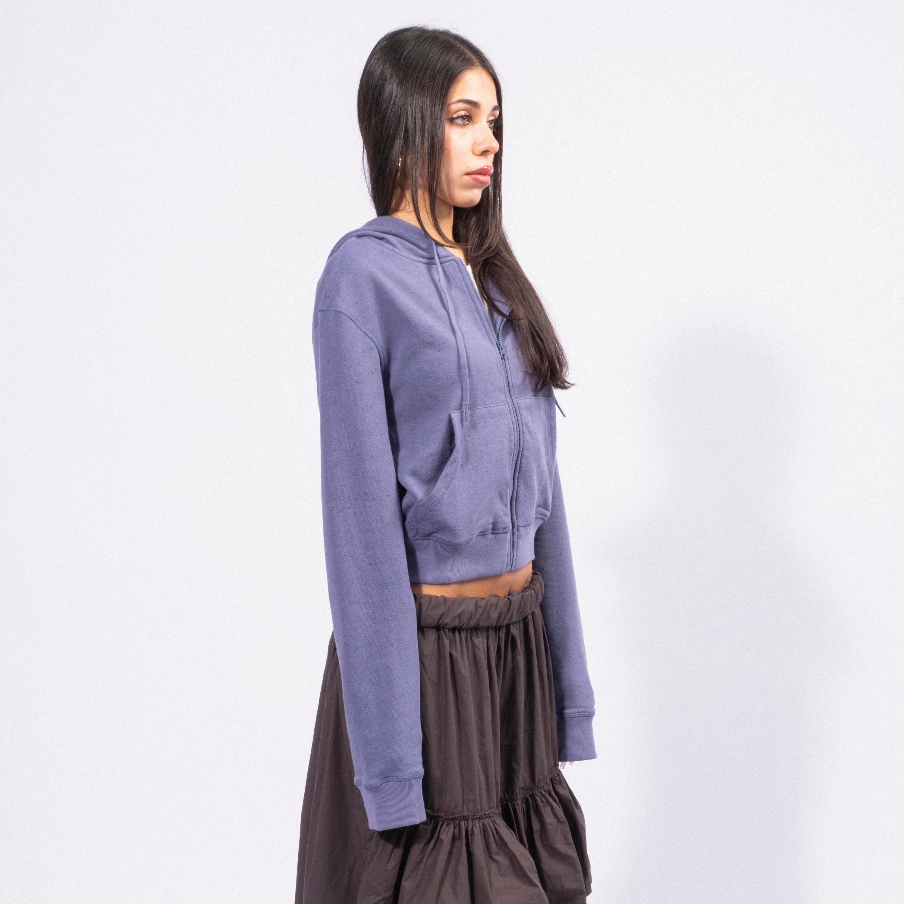 [OPEN YY] LOUNGE ZIP HOODIE _ PURPLE