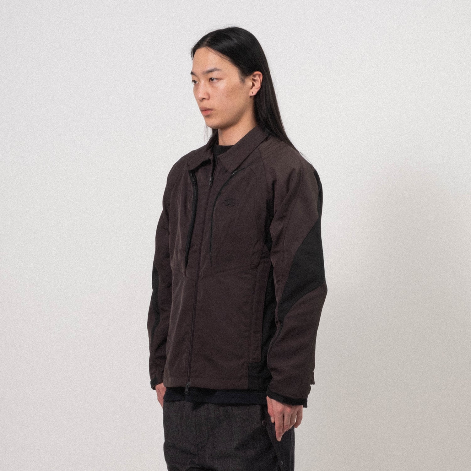 [SAN SAN GEAR] PANELED TWILL JACKET _ BROWN