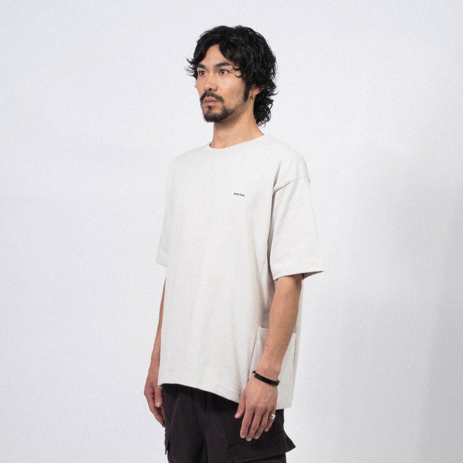 [SNOW PEAK] HEAVY COTTON BORDER T-SHIRT _ WHITE