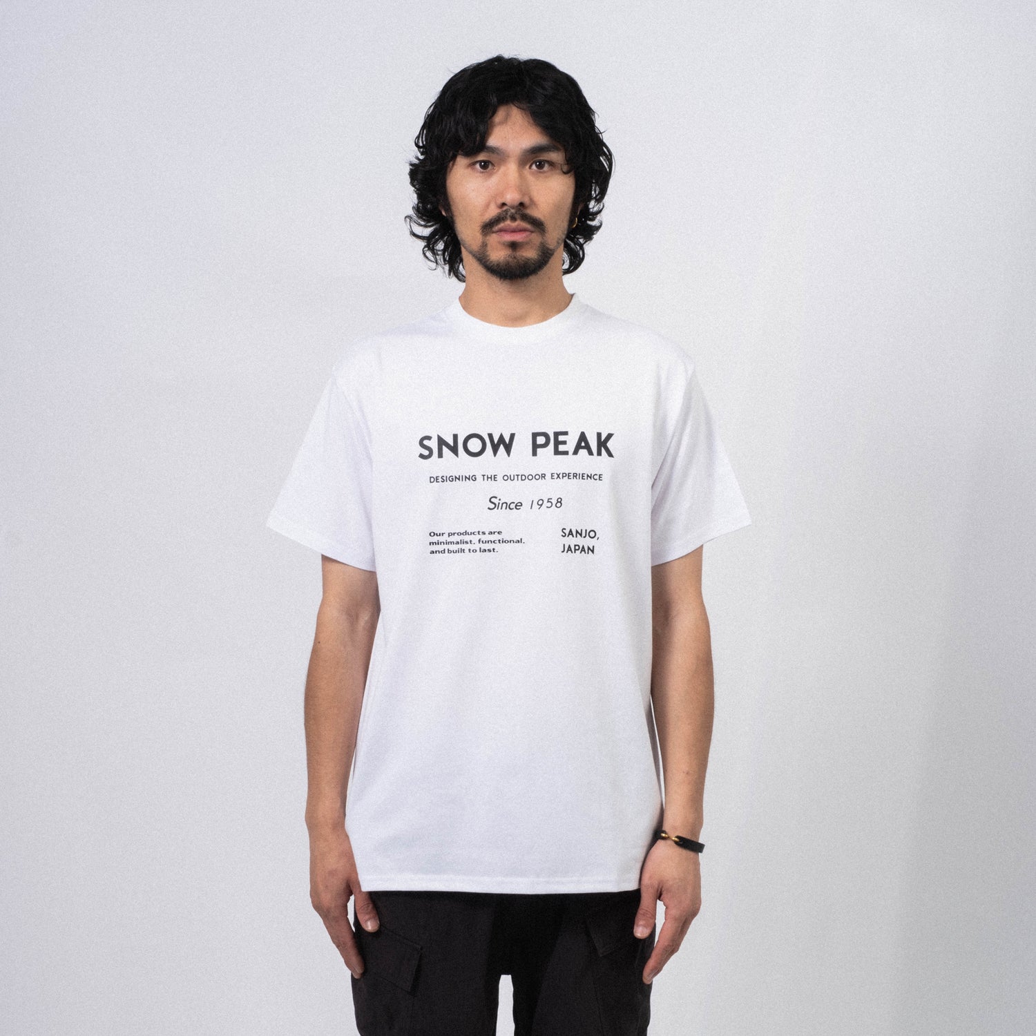 [SNOW PEAK] SP TYPOGRAPHY T-SHIRT _ WHITE