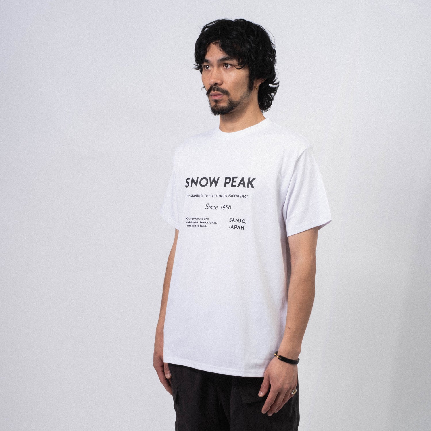 [SNOW PEAK] SP TYPOGRAPHY T-SHIRT _ WHITE