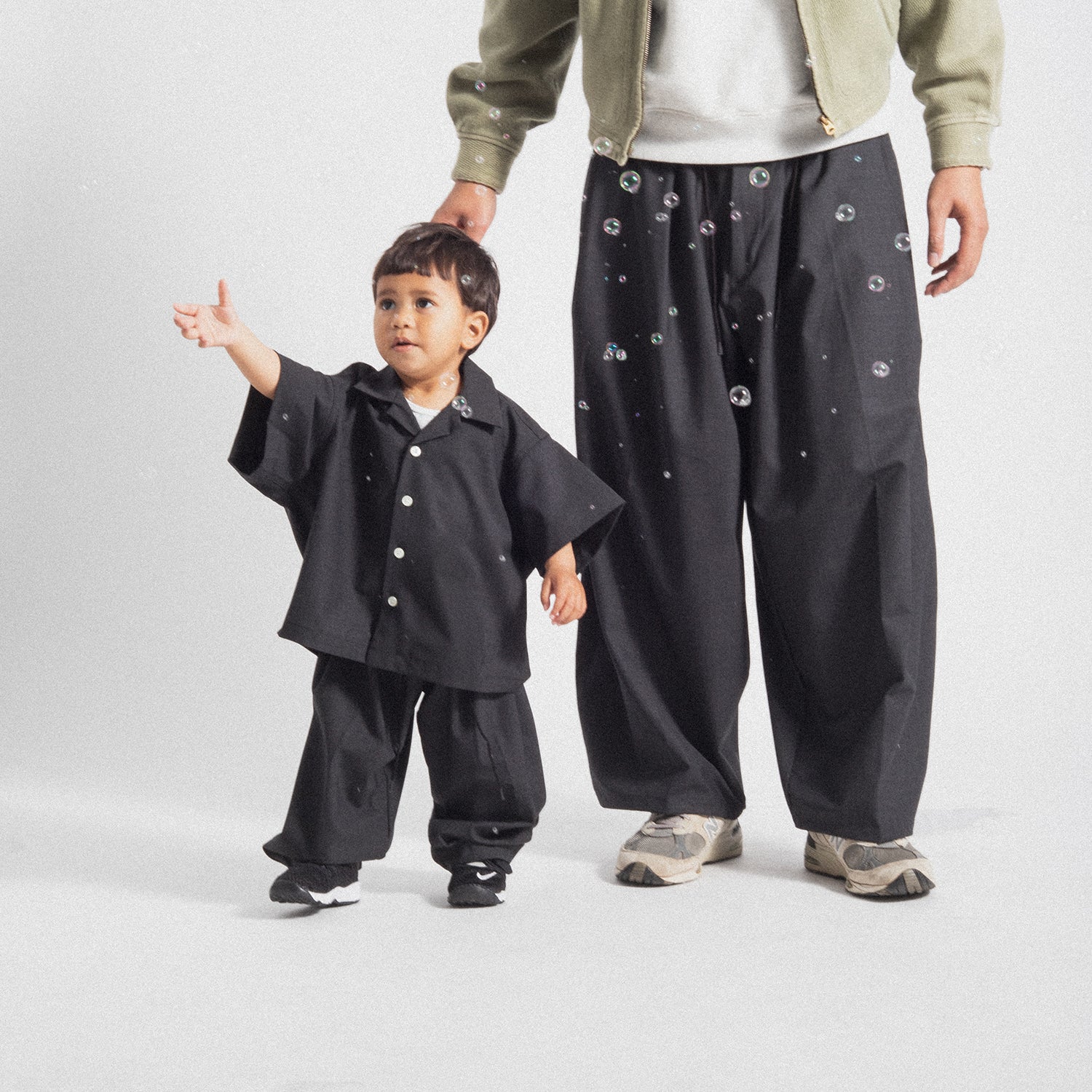 SILLAGE] KIDS CIRCULAR PANTS _ ANTHRACITE