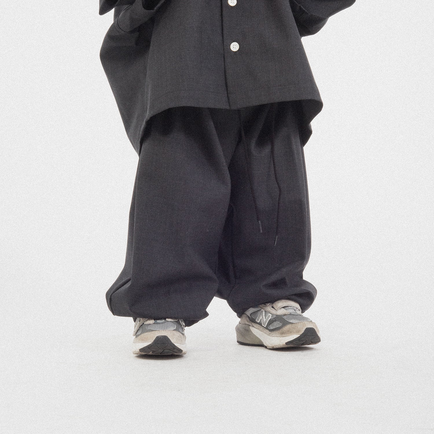 [SILLAGE] KIDS CIRCULAR PANTS _ ANTHRACITE