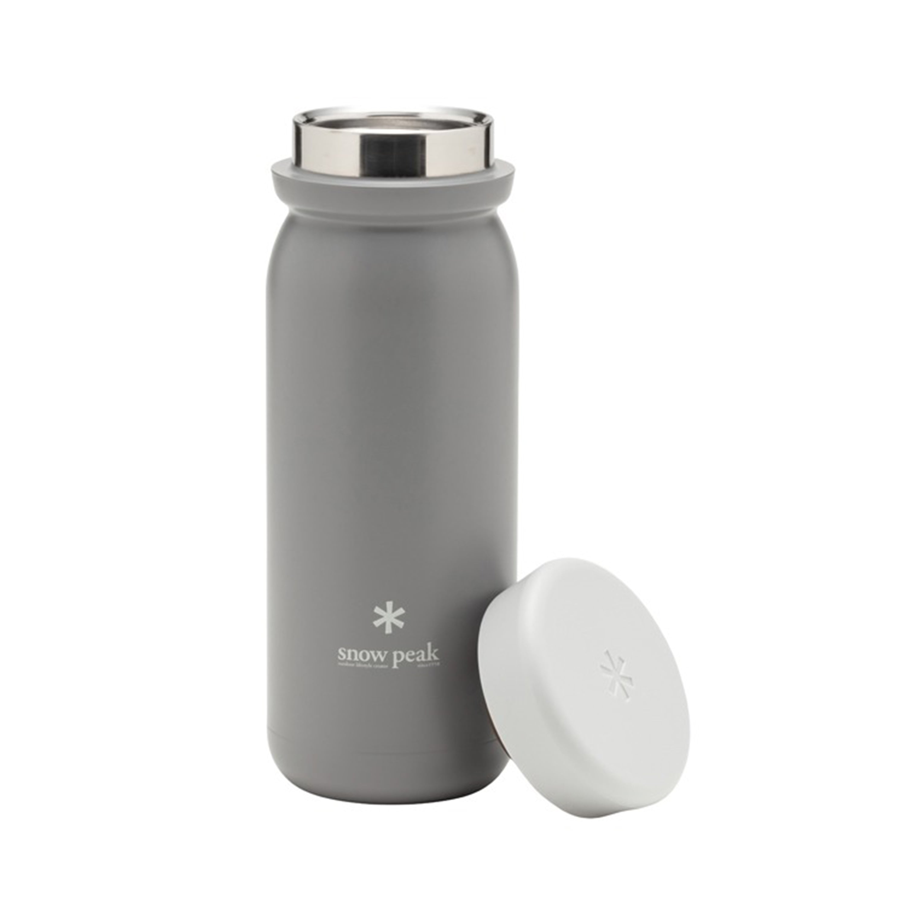 [SNOW PEAK] STAINLESS VACUUM BOTTLE MILK 500 ASH