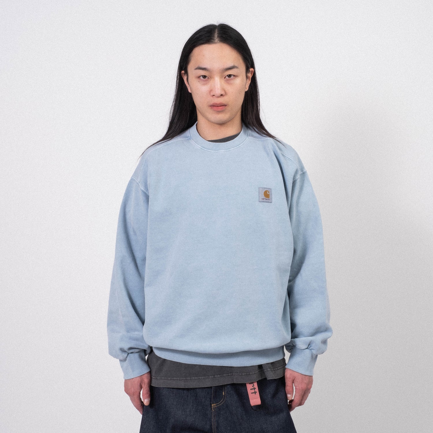 [CARHARTT] VISTA SWEAT _ DUSTY ICE GARMENT DYED