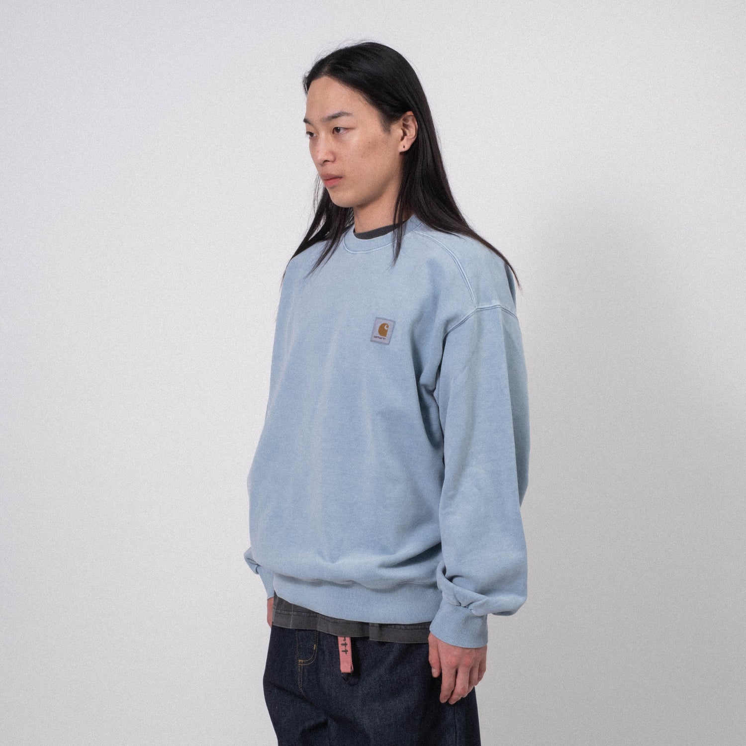 [CARHARTT] VISTA SWEAT _ DUSTY ICE GARMENT DYED