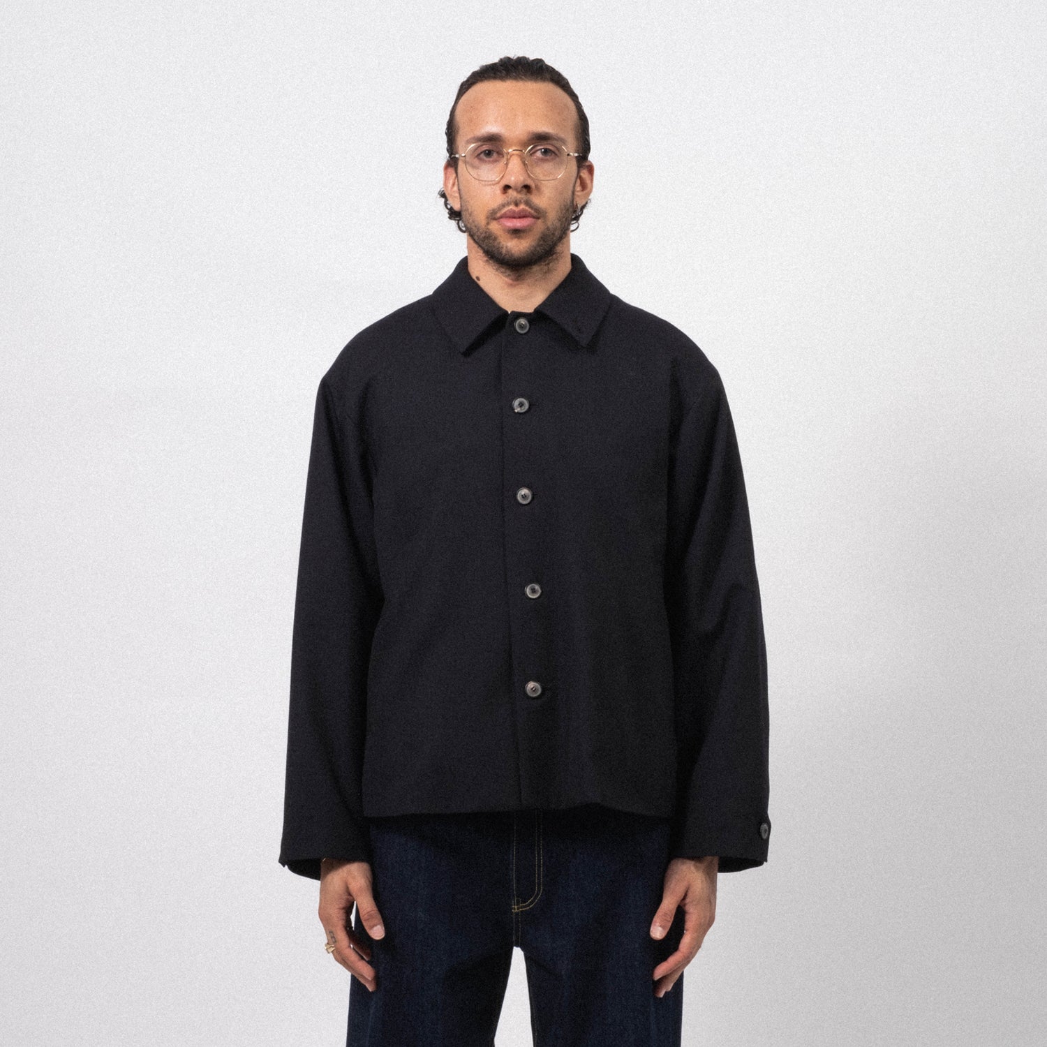 [YOKO SAKAMOTO] CLASSIC COACH JACKET _ NAVY