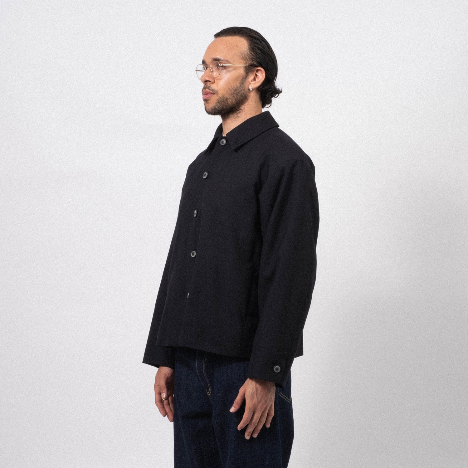 [YOKO SAKAMOTO] CLASSIC COACH JACKET _ NAVY