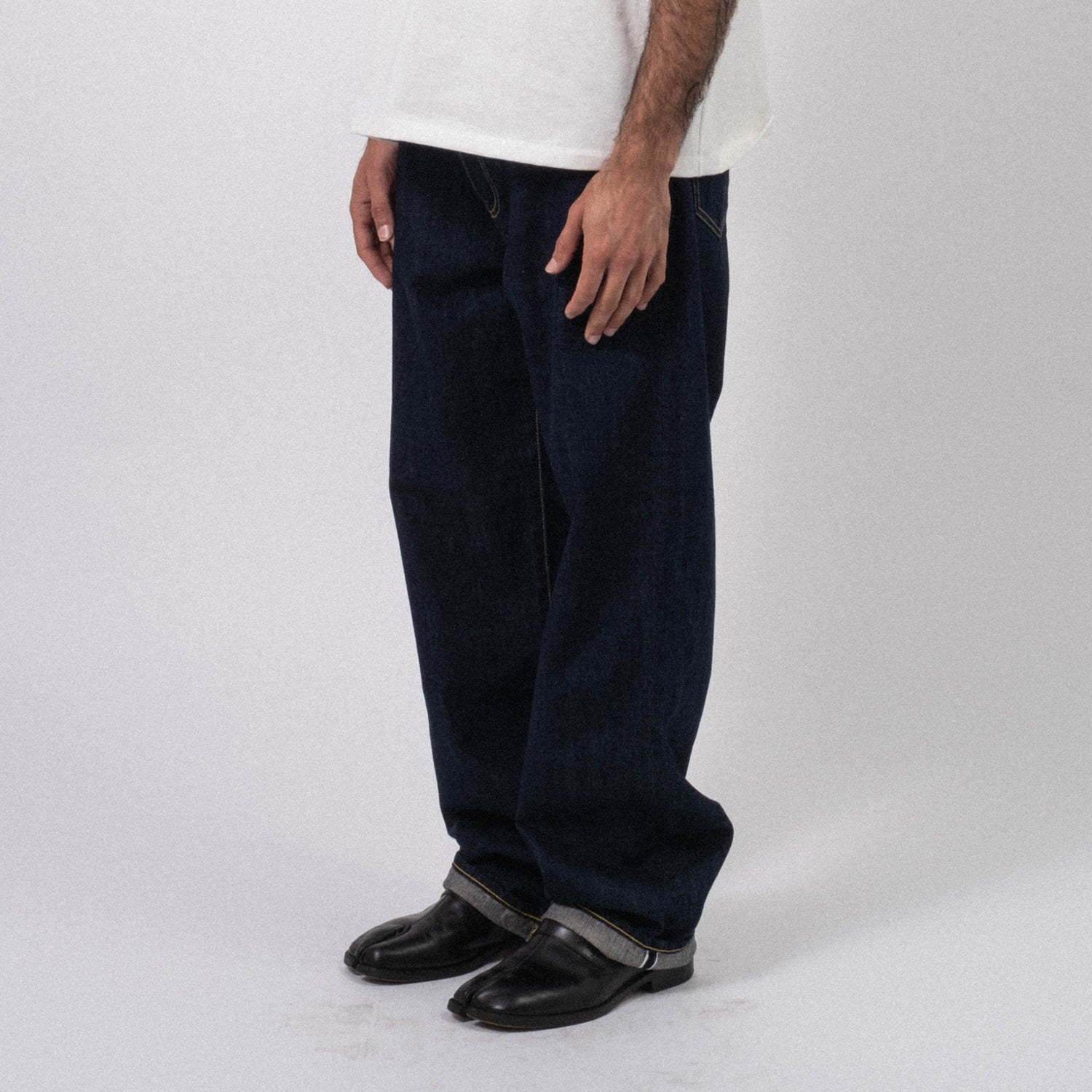 [YOKO SAKAMOTO] DENIM STRAIGHT PANTS _ INDIGO ONE WASH