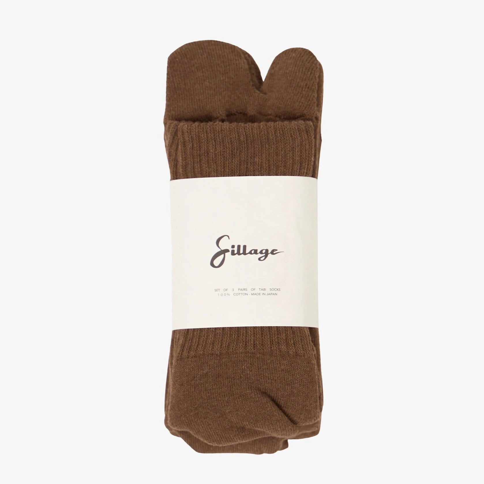 [SILLAGE] TABI SOCKS _ MELANGE BROWN