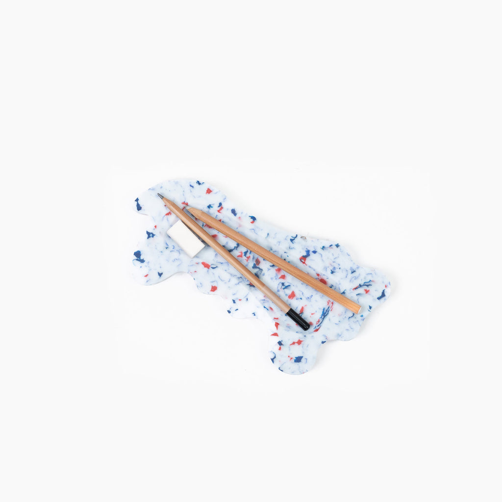 [SPACE AVAILABLE] MELTED STRUCTURES DESK TRAY _ WHITE