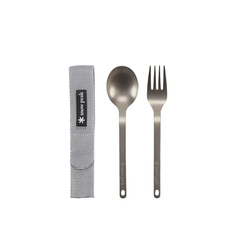 [SNOW PEAK] TITANIUM FORK & SPOON SET