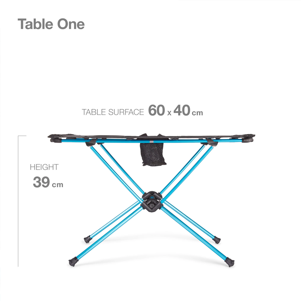 [HELINOX] TABLE ONE _  BLACK TOP BLUE FRAME